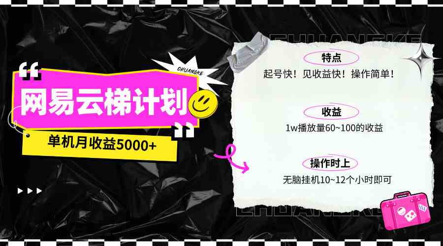 最新网易云梯计划网页版，单机月收益5000+，可放大操作