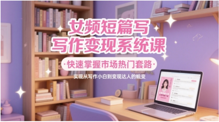 【女频短篇写作逆袭课】18 节拆解爆款公式！从小白到变现达人的通关秘籍