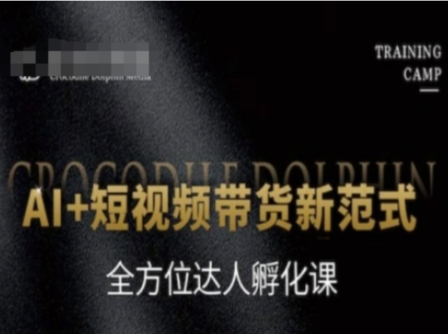 AI 赋能短视频带货，达人孵化全流程实战课