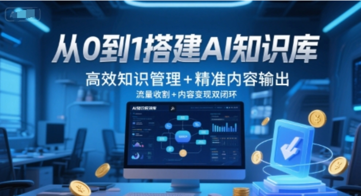 从 0 搭建 AI 知识库！高效管理 + 精准输出，实现流量变现双闭环