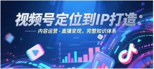 视频号运营全攻略：IP 打造 + 内容运营 + 直播变现知识体系