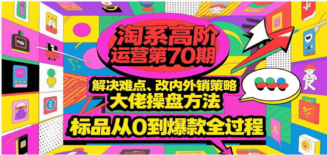 淘系高阶运营 70 期：标品从 0 到爆款，大佬操盘方法全解析