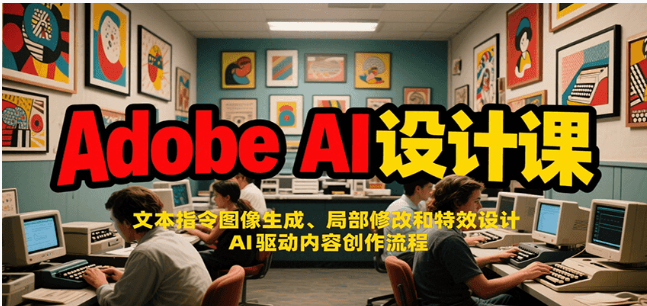 Adobe AI 设计课：文本指令生成 + 智能修图，掌握 Firefly 全流程创作实战