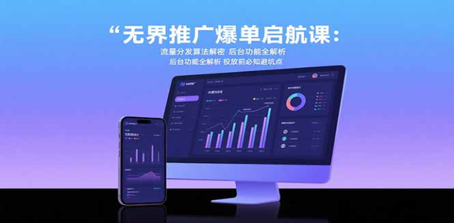 无界推广爆单课：算法解密 + 后台解析 + 避坑指南