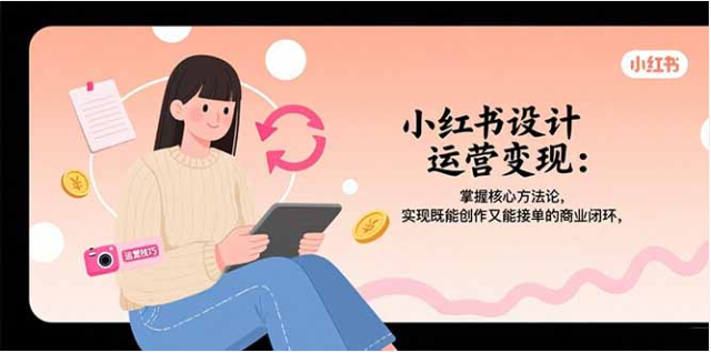 小红书设计运营变现：学核心方法，创作接单双丰收