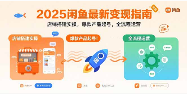 2025 闲鱼变现指南：店铺搭建 + 爆款起号 + 全流程运营课