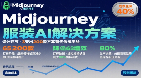 AI 服装领域运用课 Midjourney 辅助 降本增效