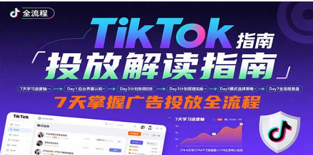 TikTok 投放解读课：后台操作 + 计划建立，7 天掌握广告全流程