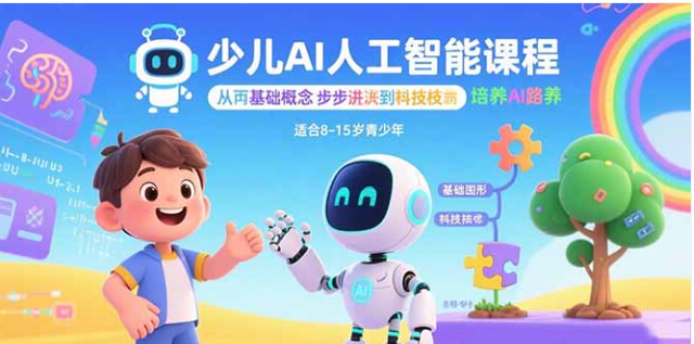 少儿 AI 人工智能课 从基础到核心技术 培养 AI 素养 23 课