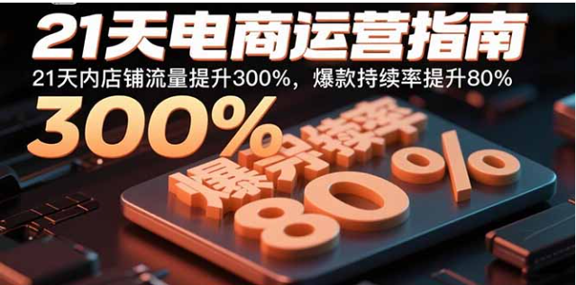21 天电商运营指南 全店爆款打造 21 天流量升 300%