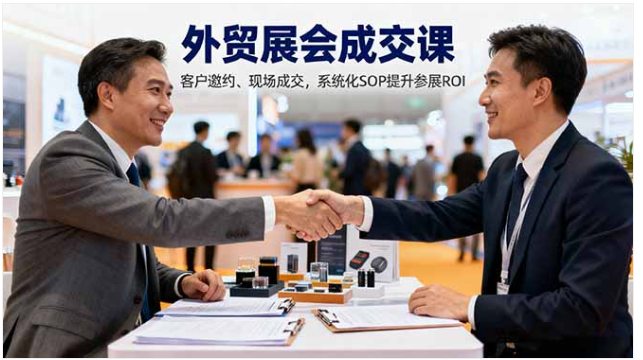 外贸展会成交 SOP 实战课 目标邀约现场成交提升参展 ROI 教学