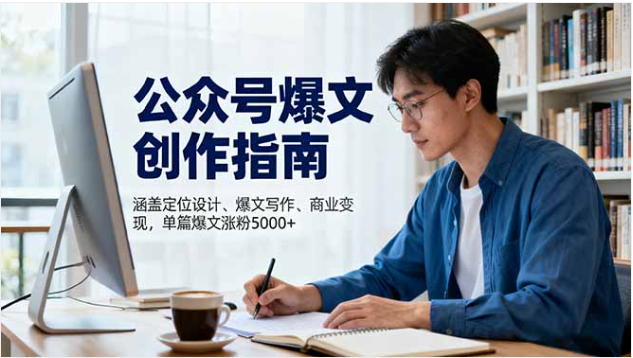 公众号爆文创作指南 定位 + 写作 + 变现 单篇涨粉 5000+