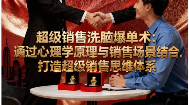 超级销售爆单实战课 36 种心理技巧 + 场景落地 打造顶尖销售思维