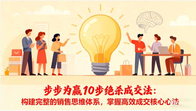 步步为赢 10 步绝杀成交法课 构建销售思维提转化率