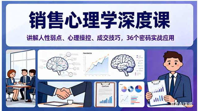 销售心理学深度课 36 个密码实战 抓人性弱点提成交率