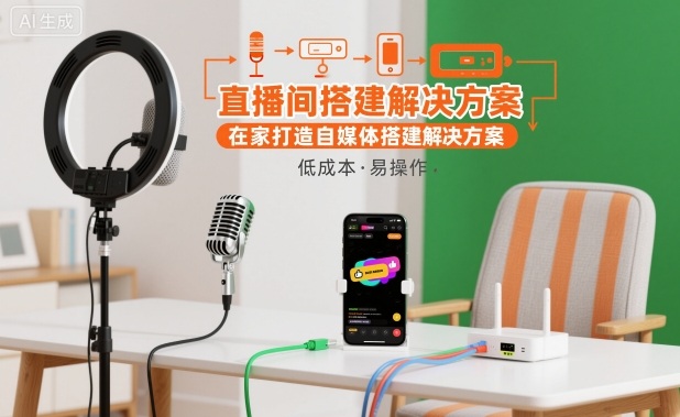 在家自媒体直播间搭建课 OBS / 直播伴侣全场景解决方案
