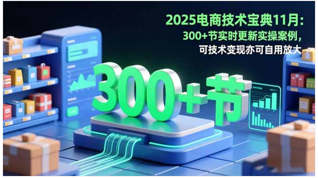 2025 电商技术宝典 11 月版 200 + 实操案例 店铺运营技术变现教程