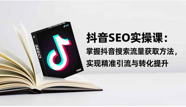 抖音 SEO 实战引流课 学搜索流量获取 助精准引流转化
