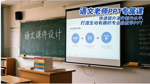 语文老师 PPT 专属课 课件制作美化 + AI 素材应用 打造专业生动教学 PPT