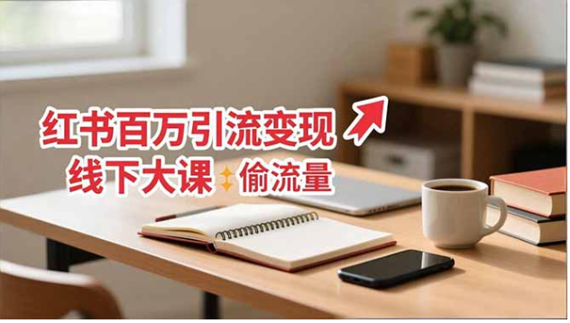 11月线下课！小红书偷流量技巧，0到百万引流路径