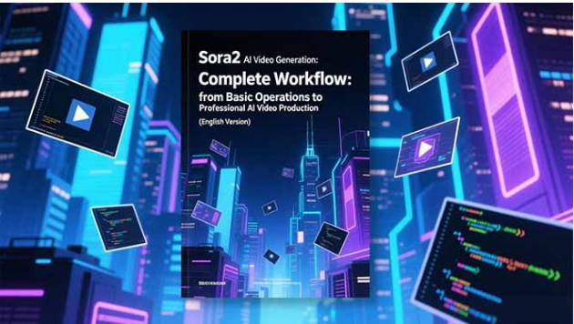 Sora2 AI 视频生成英文版教程 基础到专业完整工作流