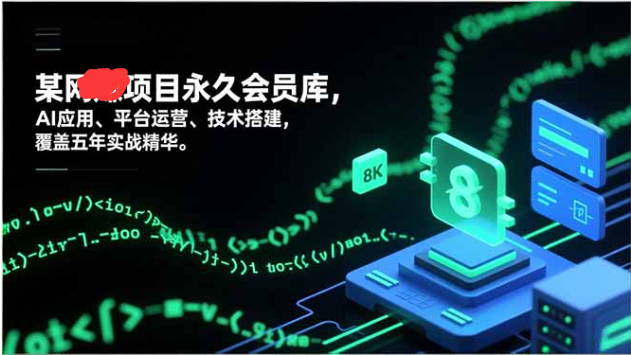 网创永久会员库 五年实战 AI 应用平台运营技术搭建