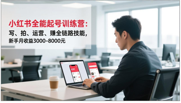 小红书起号训练营 破解小眼睛难题 掌握写拍运营变现技能