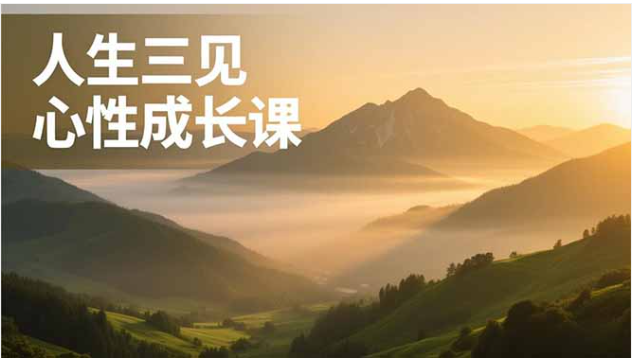 人生三见心性成长课：见天地众生自己，搞透人性安顿身心