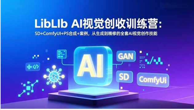 LibLIb AI 视觉创收训练营 SD+ComfyUI+PS 商业变现全技能