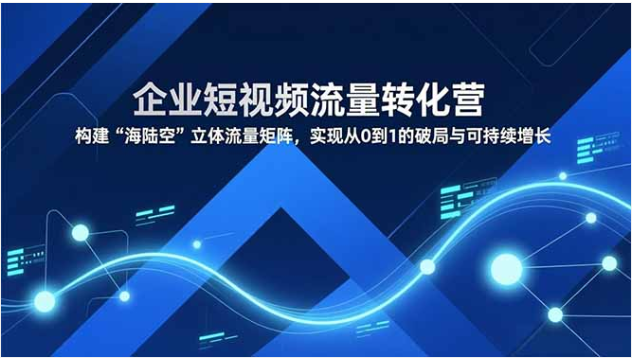 企业短视频流量转化营 构建海陆空矩阵实现 0-1 增长破局