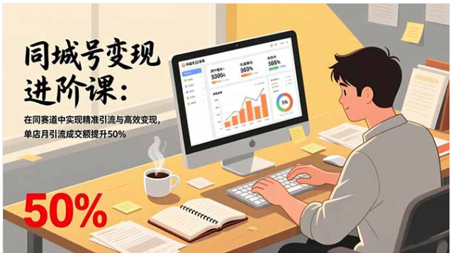 同城号变现进阶课 精准引流 单店月成交额提升 50%