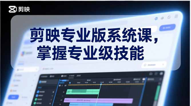 零基础剪映专业版系统课 电影调色+AI应用 掌握专业剪辑技能
