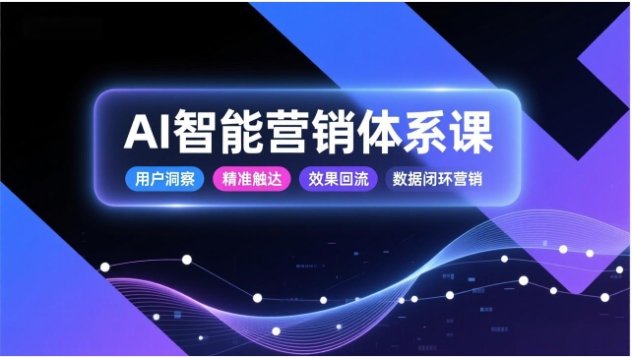 AI智能营销体系课 数据闭环营销 提升营销效率与转化率