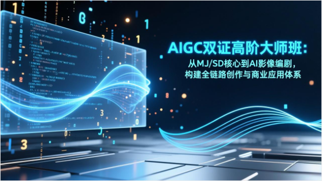 2026AIGC 双证高阶大师班 MJ/SD 到 AI 影像编剧全教程