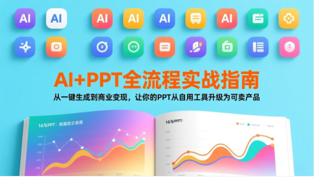 AI+PPT 全流程实战指南 从一键生成到商业变现 技能变收益
