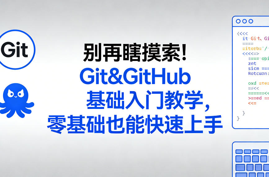 Git&GitHub 基础入门教学 零基础也能快速上手