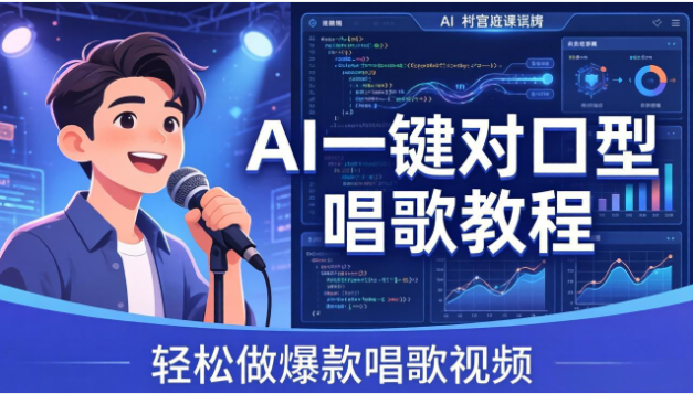 AI 对口型唱歌视频教程 素材模型训练音色转换教学