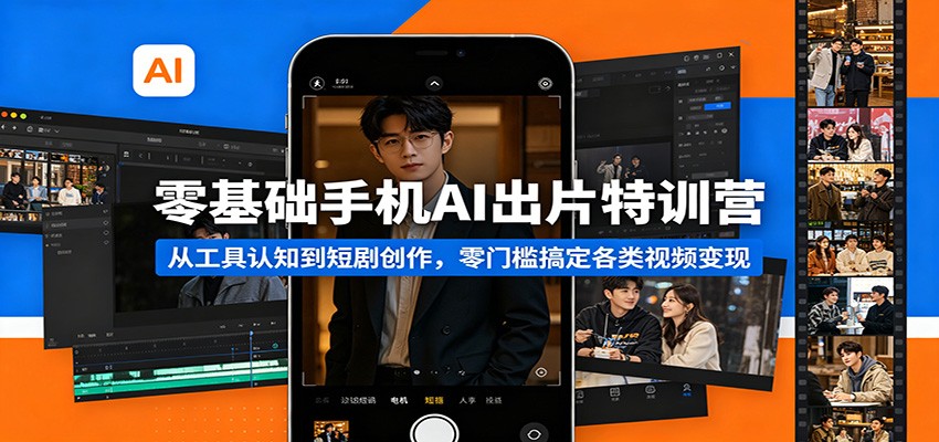 手机 AI 出片特训营 短视频短剧全场景 AI 创作实操教程