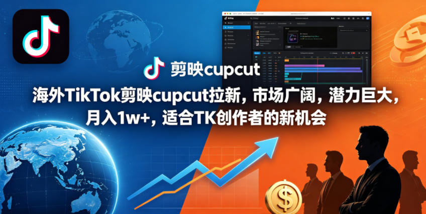 TikTok 海外剪映 CapCut 玩法 跨境内容创作全新赛道教程