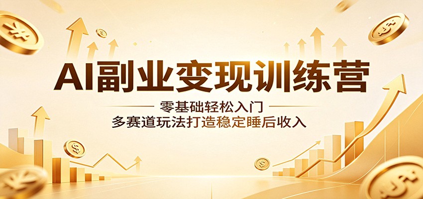 AI 多元技能训练营 零基础多赛道 AI 绘画数字人实战教学