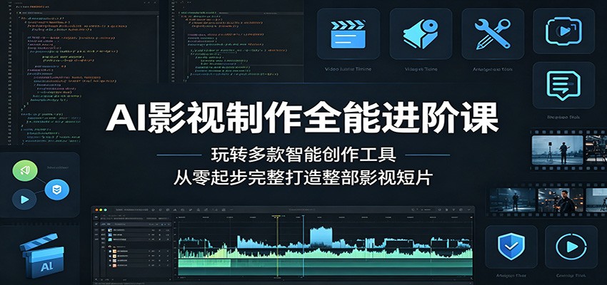 AI 影视制作进阶课程 多工具实操独立制作完整影视短片