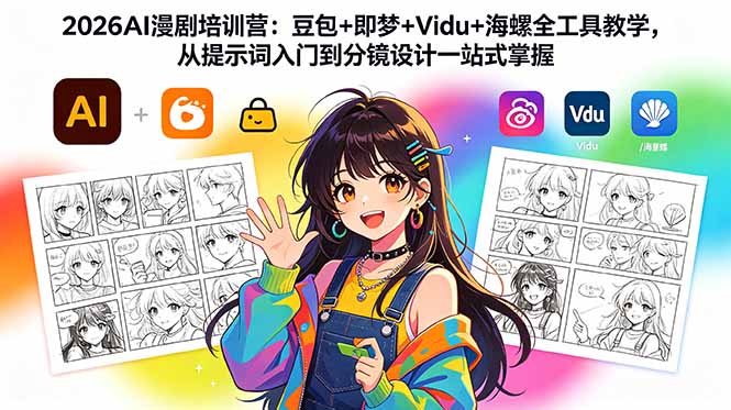 2026AI 漫剧培训营 豆包即梦 Vidu 海螺全工具实操教学
