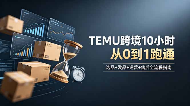 2026Temu 跨境电商实操课 选品发品运营售后全流程教学