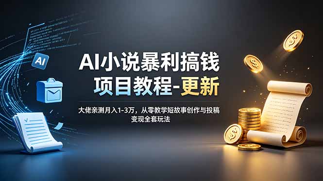 AI 短故事创作全套教程 番茄平台发文投稿多渠道内容创作实操指南