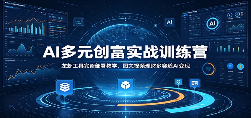 AI 多元创作实操训练营 龙虾工具部署图文视频多赛道实操教学