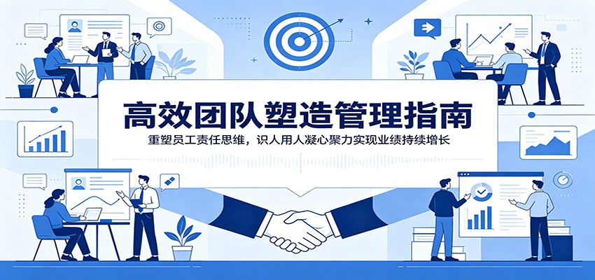 高效团队塑造管理指南 重塑员工责任思维识人用人团队凝心实操课