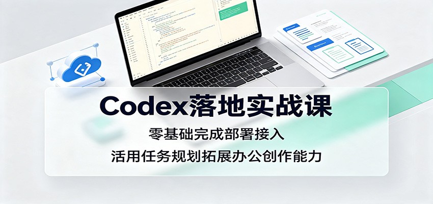 Codex落地实战课 零基础部署接入 AI办公创作高效工作流实操教程