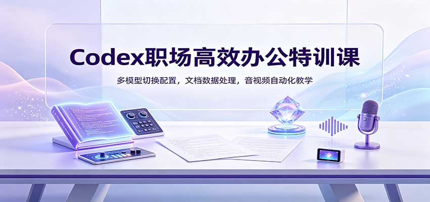 Codex职场高效办公特训课 AI多场景工具应用课程