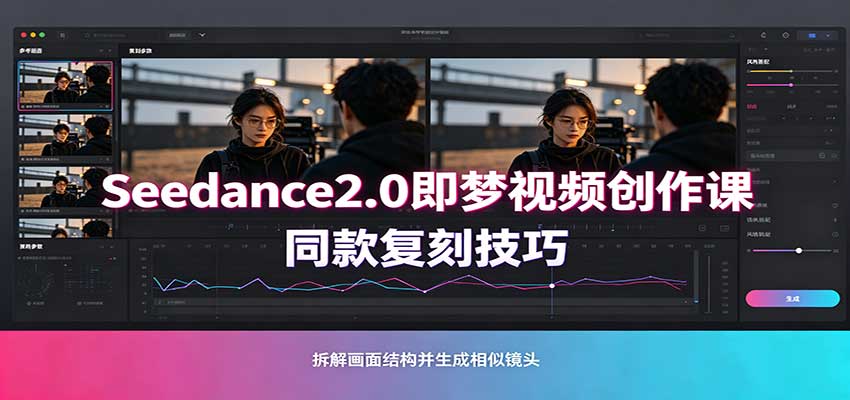 Seedance2.0即梦AI视频工具实操教学课程