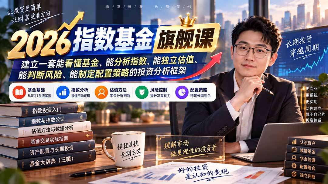 2026指数基金旗舰课 建立自主投资分析框架